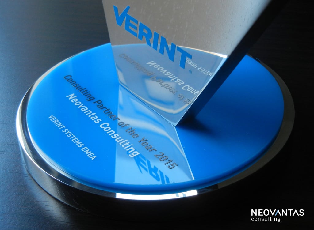 Neovantas galardonada por Verint (NASDAQ:VRNT) como mejor firma de Consultoría 2015